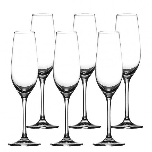 6 Taças em Cristal Hausmann by Zwiesel Fenix para Champanhe 244ml