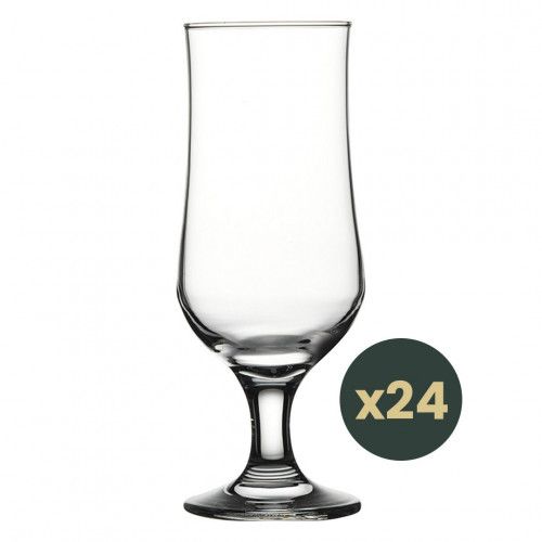 24 Taças em Vidro G4U Iris para Cerveja 385ml
