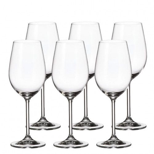 6 Taças em Cristal Bohemia Gastro para Vinho Branco 350ml