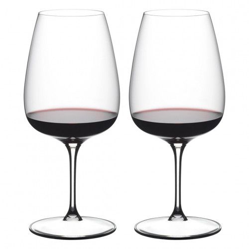 2 Taças em Cristal Riedel Linha Grape para Vinho Tinto Cabernet / Merlot 830ml
