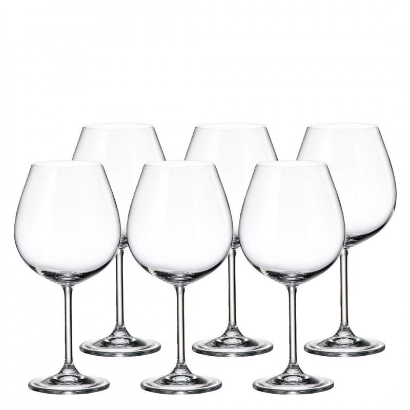 Taças de Cristal Bohemia Gastro para Vinho Bordeaux 650ml
