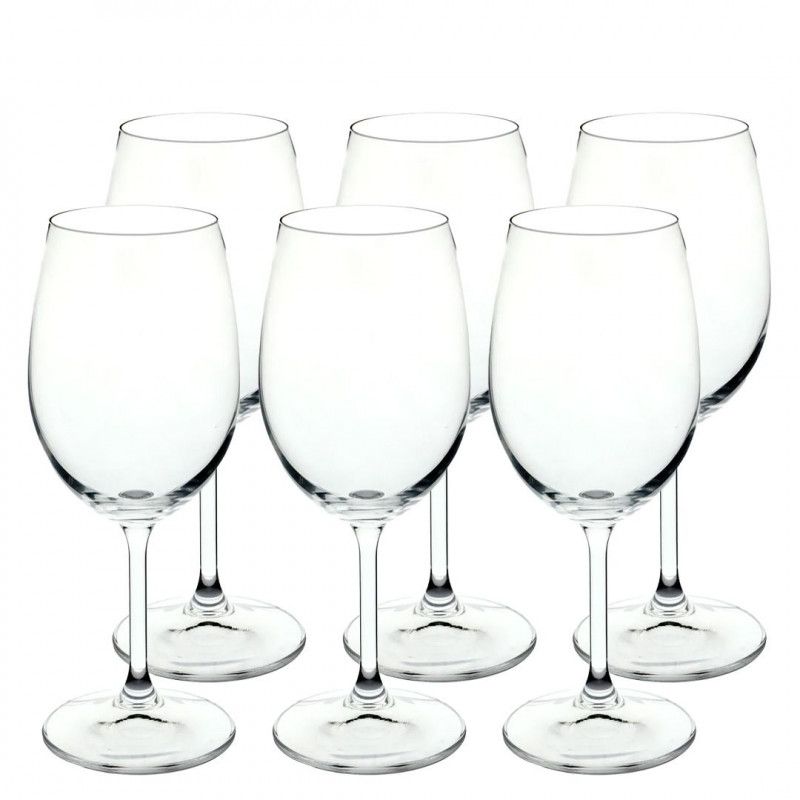 Taças de Cristal Bohemia Anna para Vinho Tinto 450ml