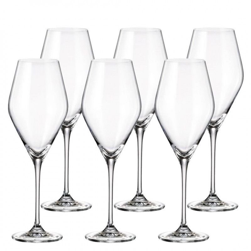 Taças de Cristal Bohemia Loxia para Vinho Branco 470ml