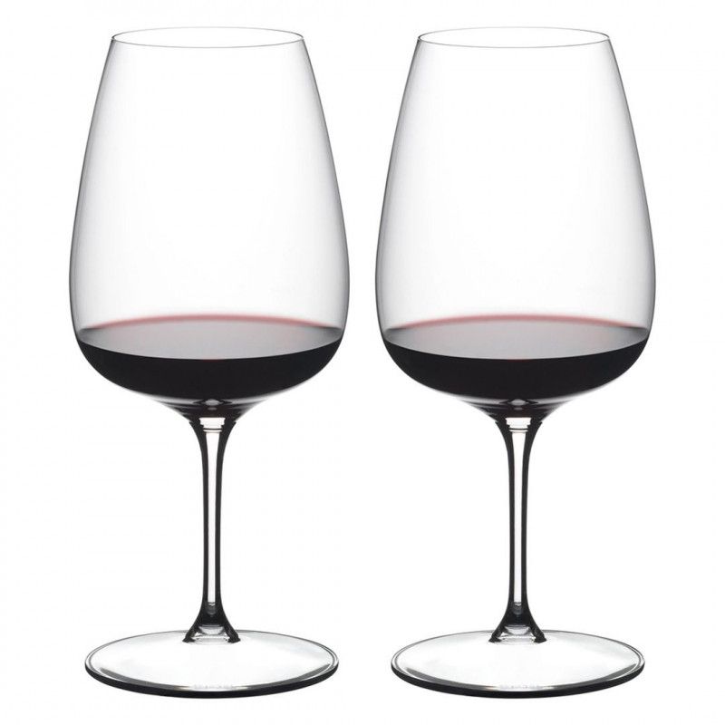 2 Taças em Cristal Riedel Linha Grape para Vinho Tinto Cabernet / Merlot 830ml