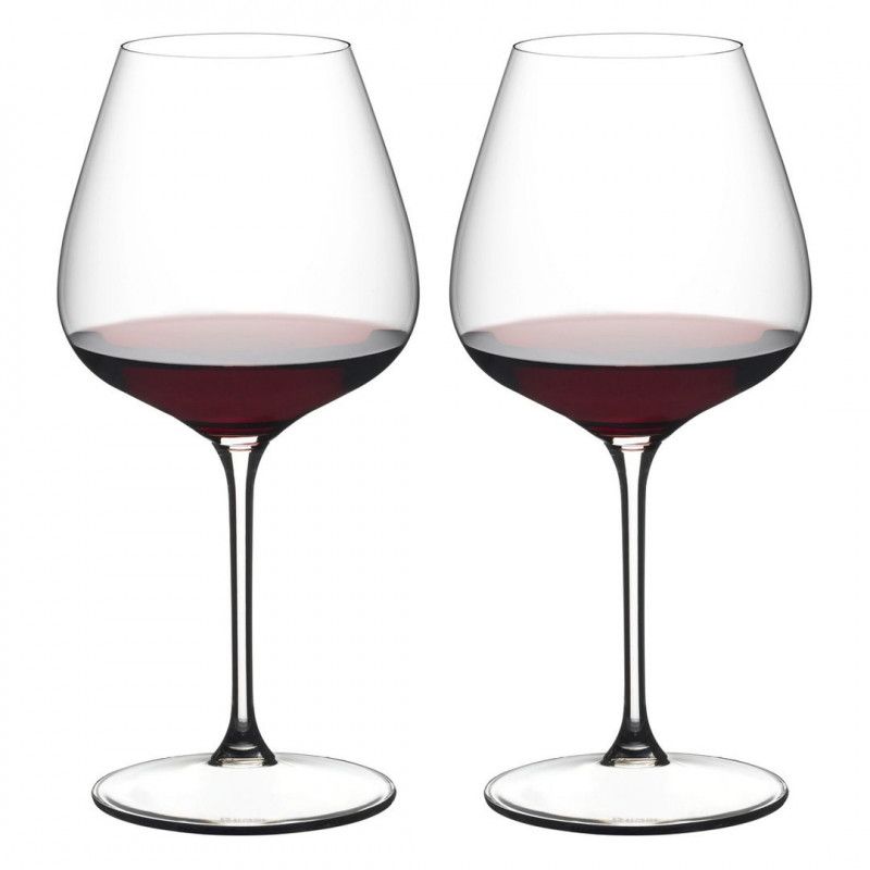 2 Taças em Cristal Riedel Linha Grape para Vinho Tinto Pinot Noir / Nebbiolo 750ml