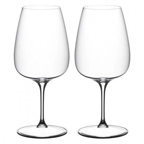 2 Taças em Cristal Riedel Linha Grape para Vinho Tinto Cabernet / Merlot 830ml